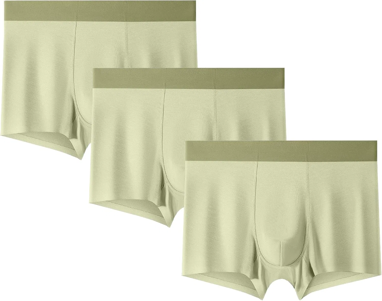Боксеры мужские бесшовные, Light Yellow-3pc