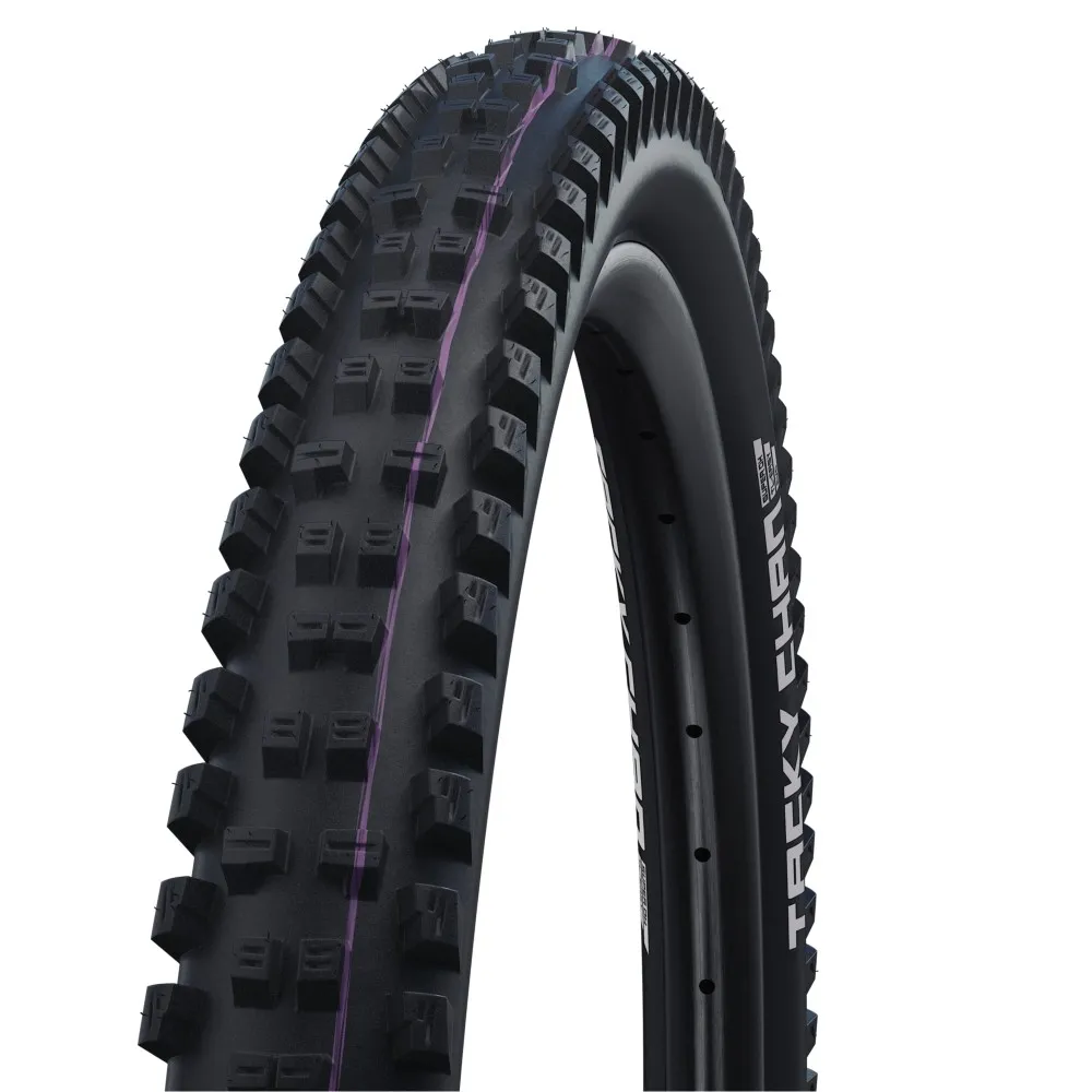 

Жесткая шина MTB Schwalbe Tacky Chan Super Trail Addix Ultra Soft TLE Tubeless 29´´ x 2.40, черный