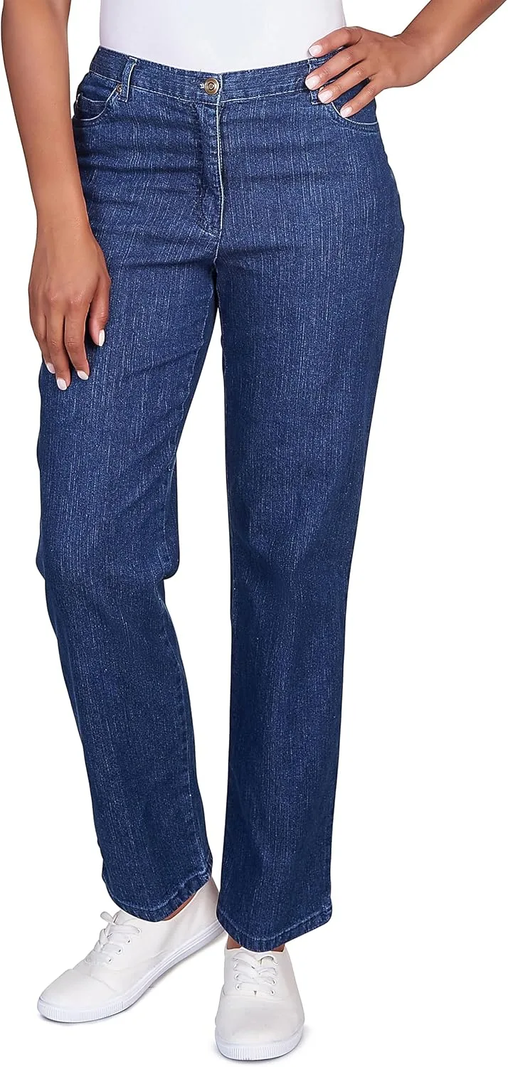 

Ruby Rd. Женские классические джинсы Mid-Rise с застежкой на молнию