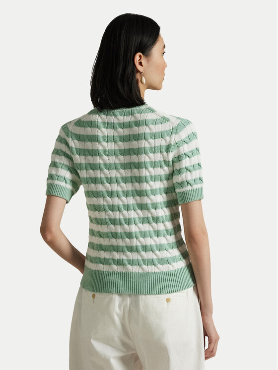Облегающий кардиган 211965757001 Polo Ralph Lauren, зеленый — фото 3
