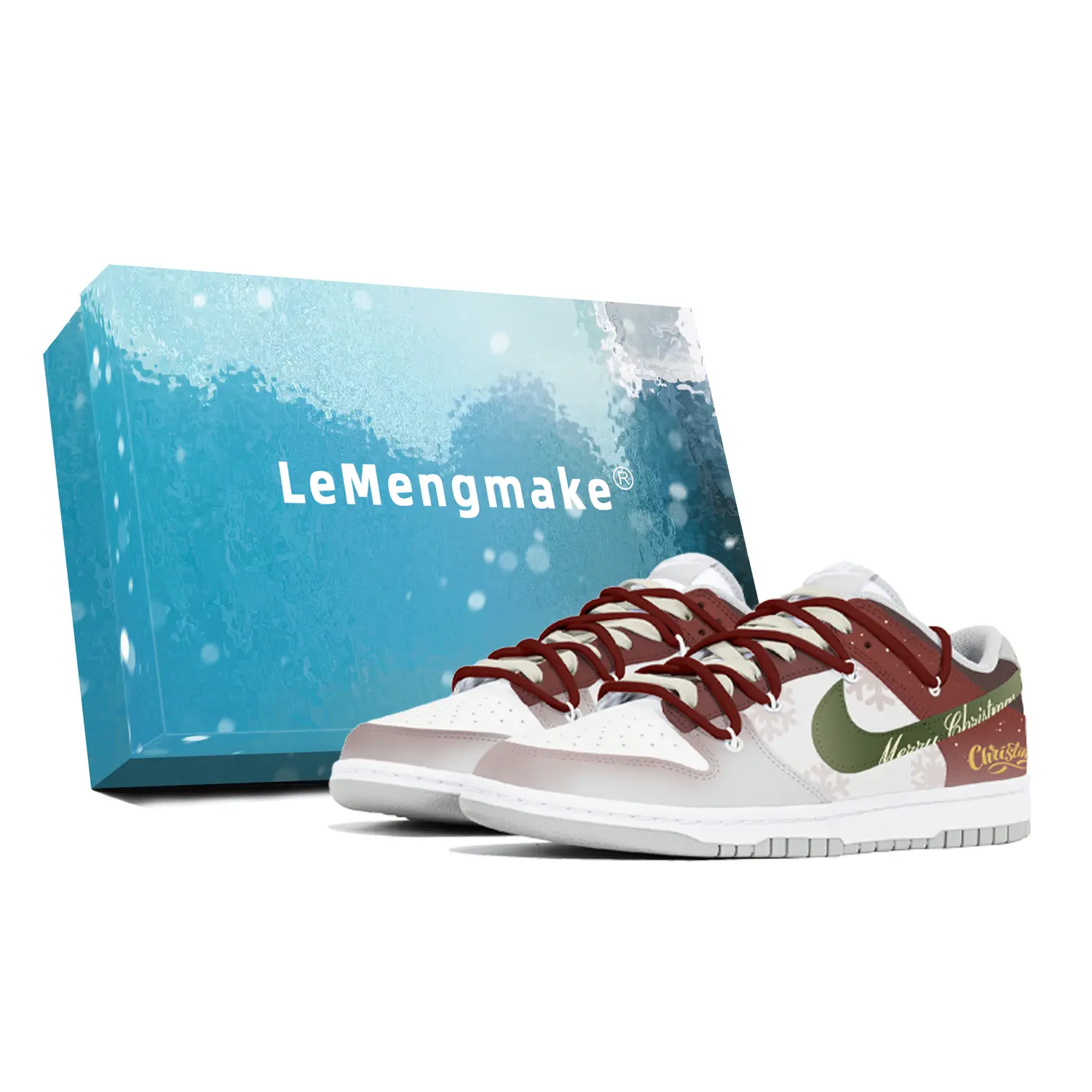 

Nike Кроссовки для скейтбординга Dunk, износостойкие, низкие, мужские, белые, красные