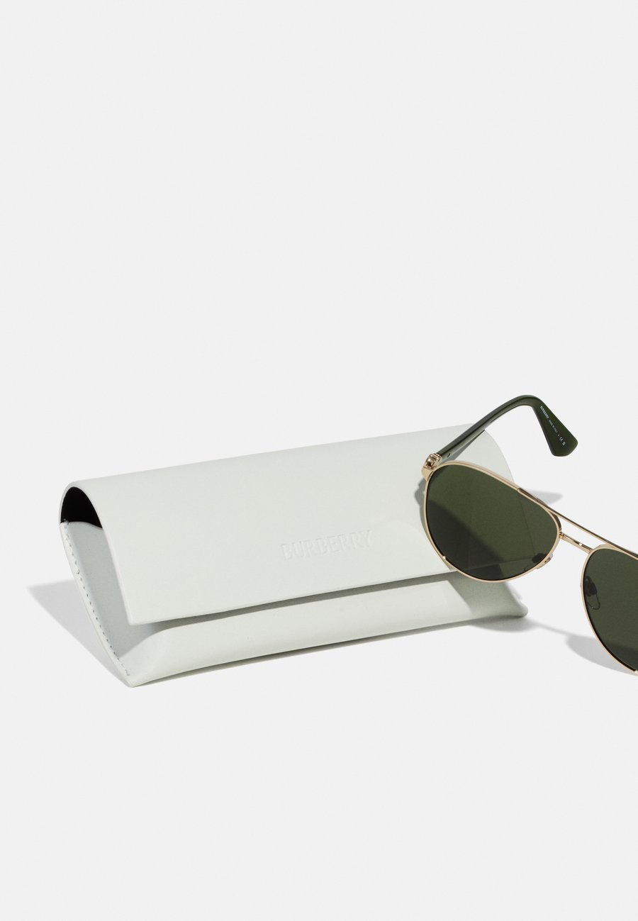 Солнцезащитные очки Burberry UNISEX, Light Gold-Coloured / Dark Green/Gold-Coloured — фото 3