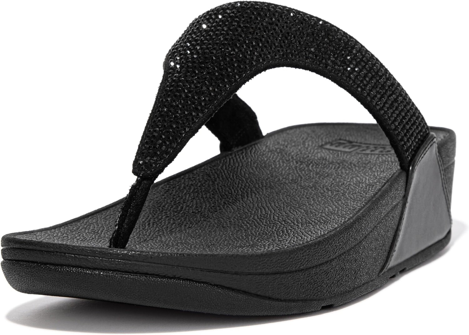 

Шлепанцы Lulu Crystal Embellished Toe-Post Sandals FitFlop, цвет All Black