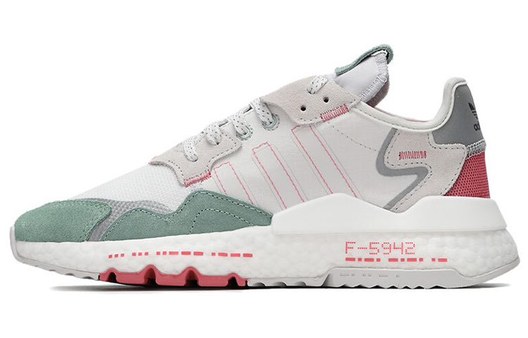 

Кроссовки Adidas Originals Originals Nite Jogger 'White Gray Green' Women's