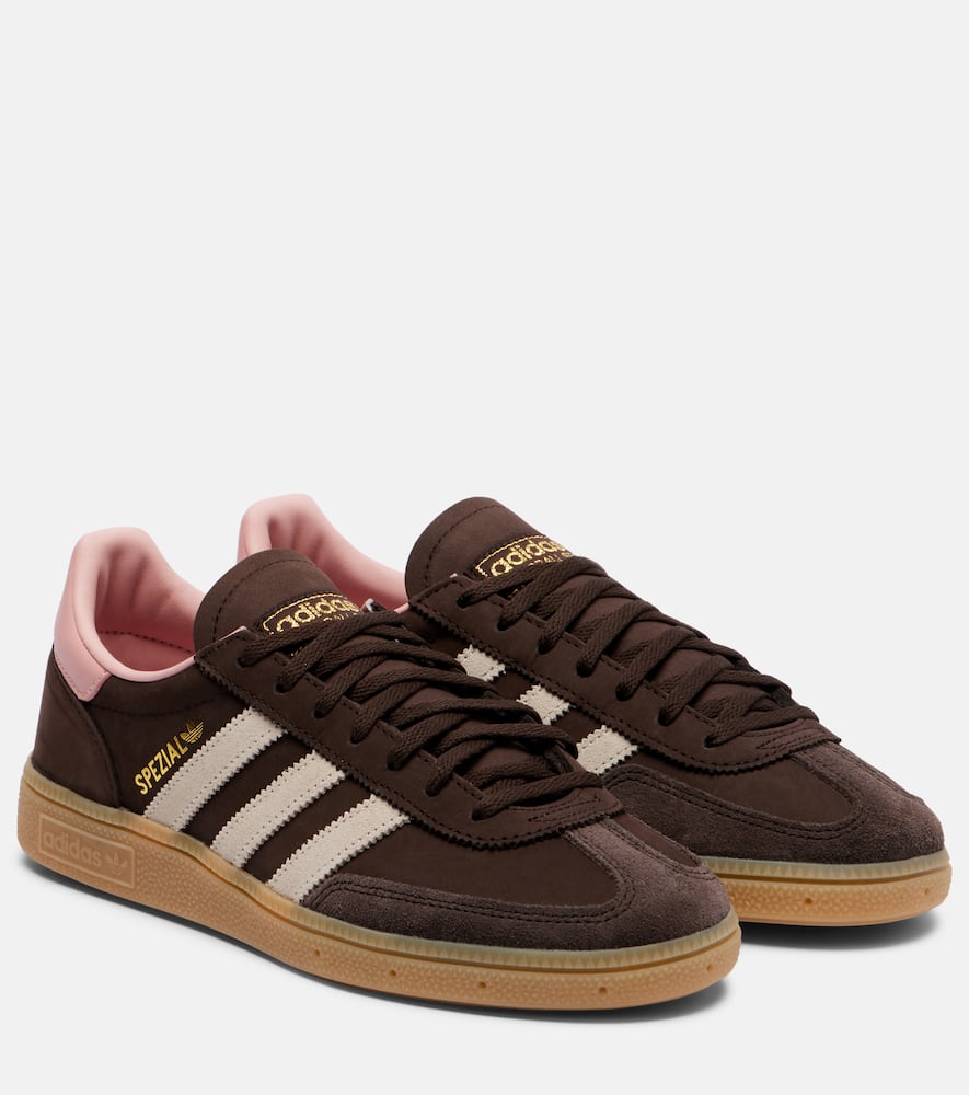 Кроссовки Handball Spezial из замши Adidas, Dark Brown/Aluminum