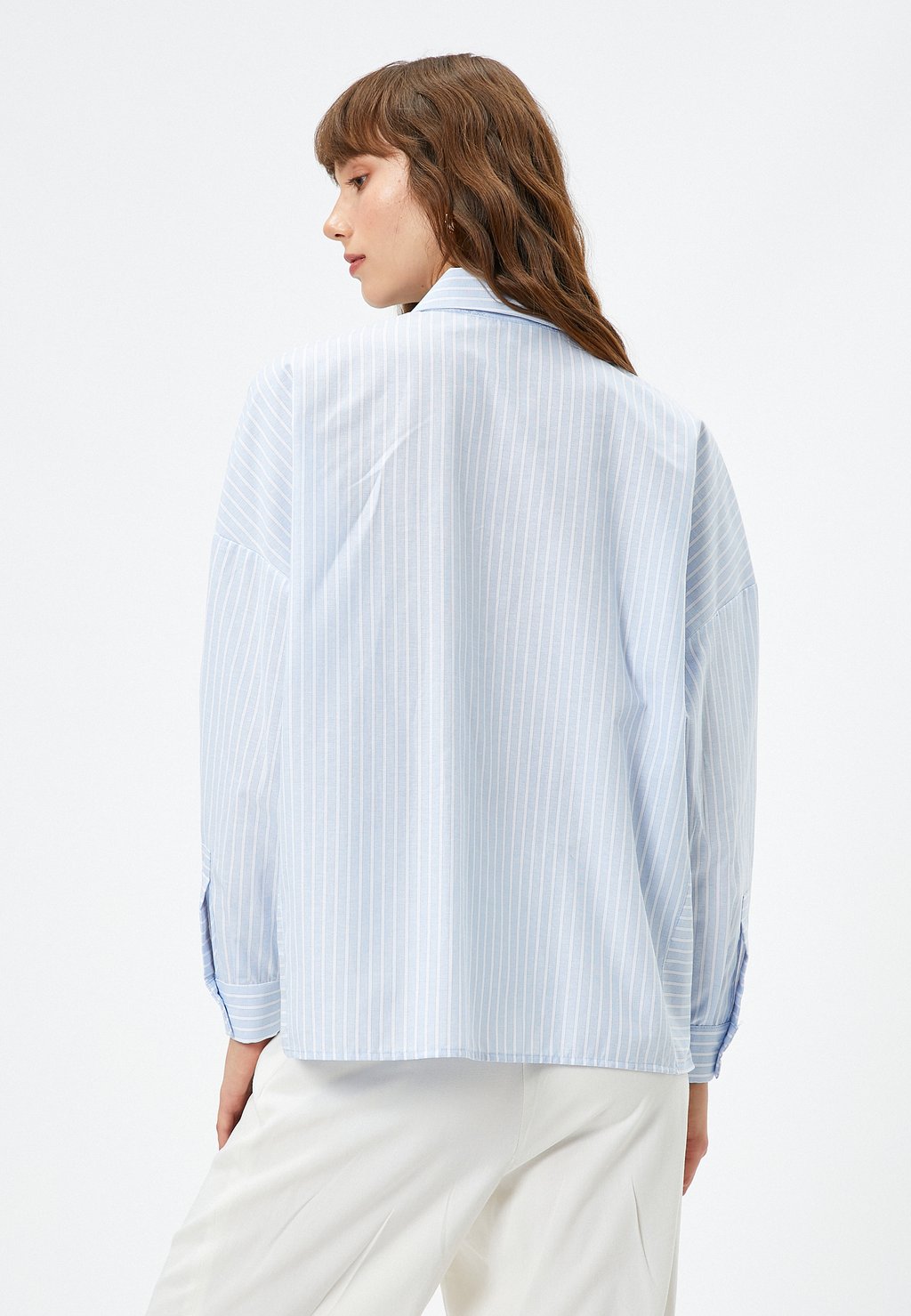 

Блузка на пуговицах POCKET DETAIL LONG SLEEVE Koton, синий