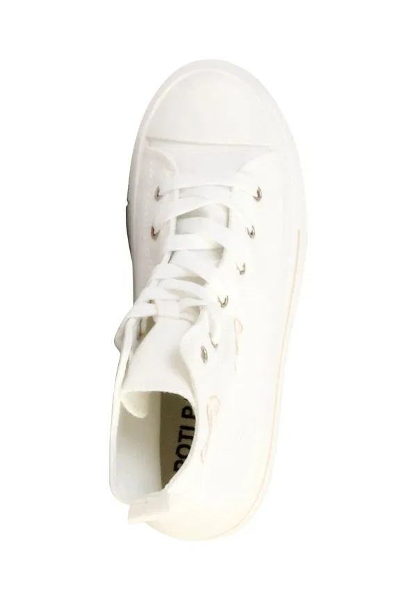 Высокие кроссовки basket montante enfant enfant à lacets super mode poti pati Super Mode, Blanc — фото 3