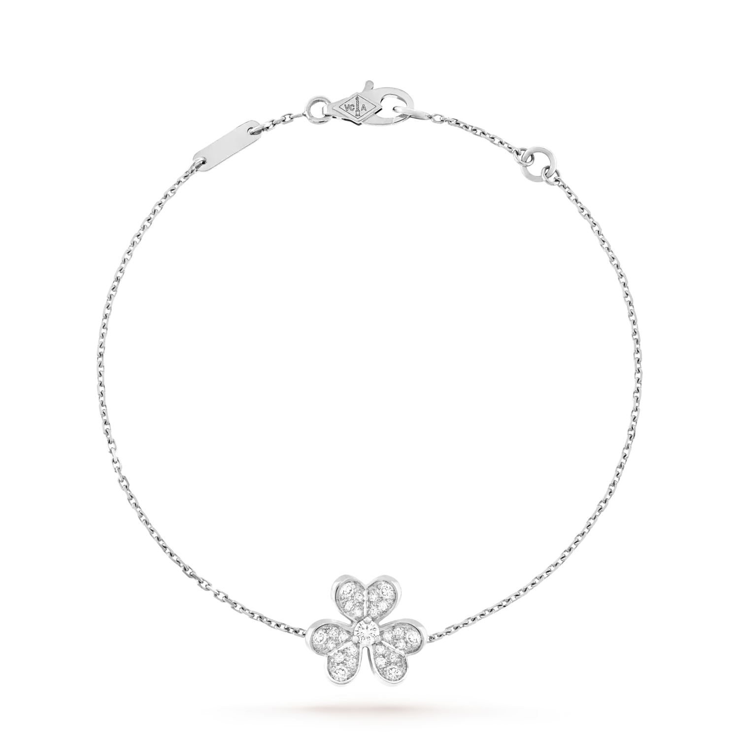 

Браслет Van Cleef & Arpels Frivole, мини модель, белое золото 18 ct, бриллиант