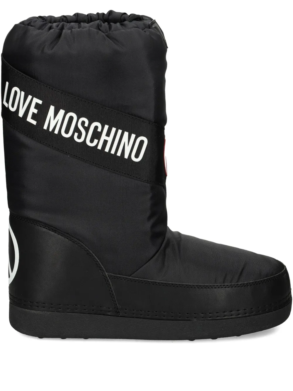 Зимние сапоги с логотипом в форме сердца Love Moschino, черный