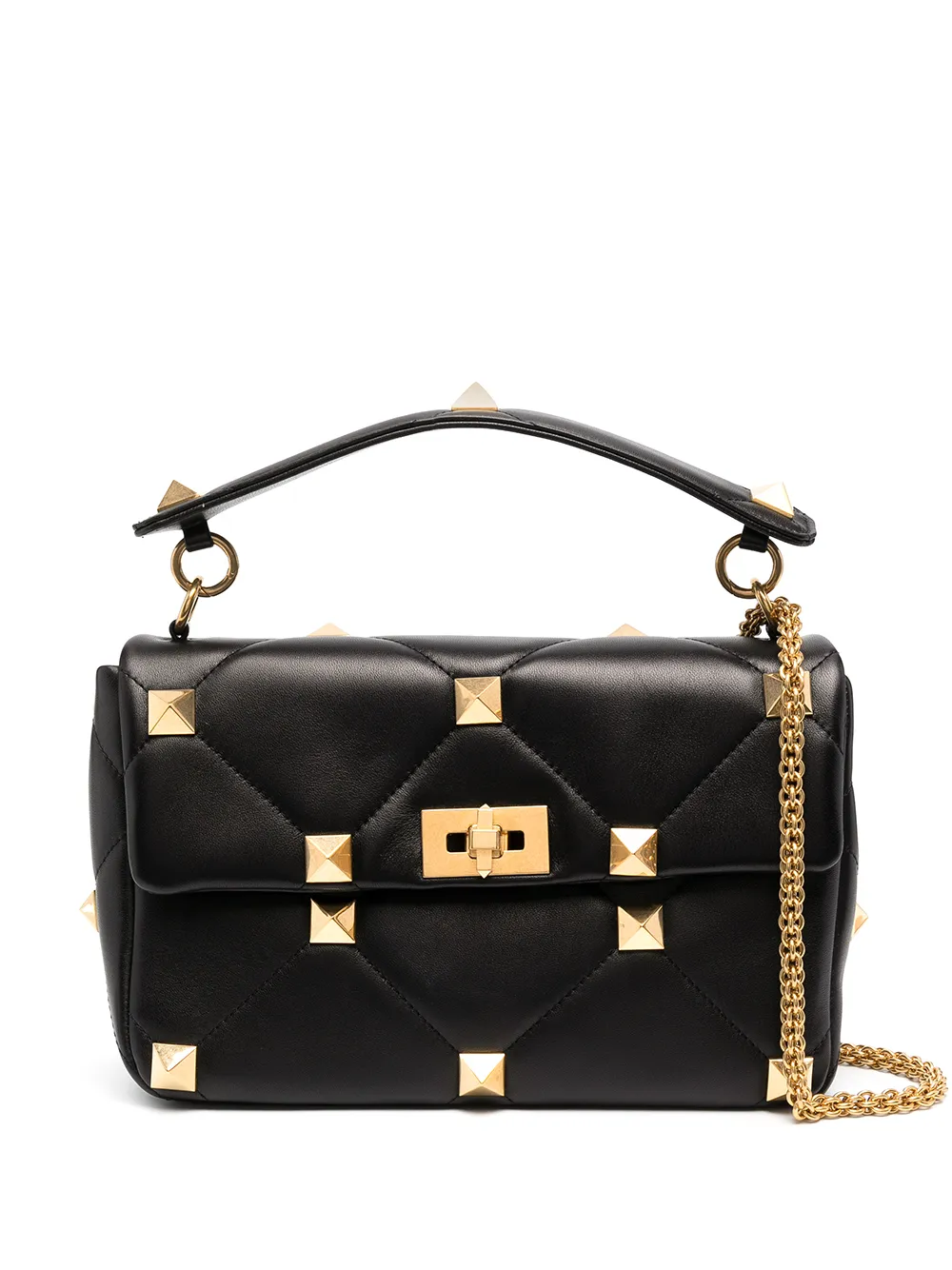 

Сумка Roman Stud с цепочкой VALENTINO GARAVANI, черный