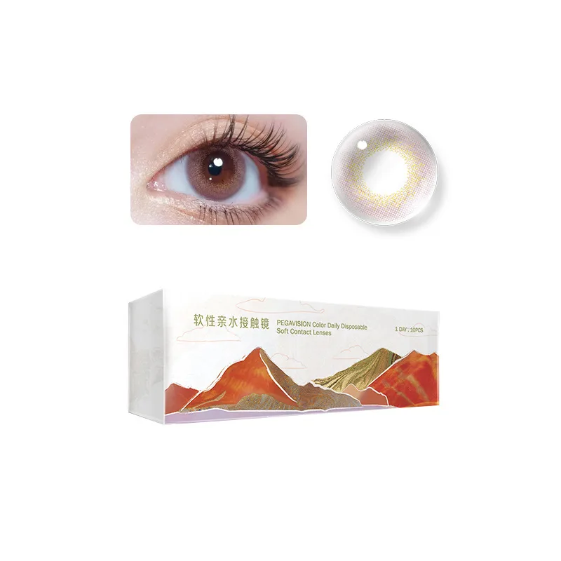 Контактные линзы Unisex Pegavision, [Dunhuang Collection-Colored Glaze Danxia-Pale Lady]