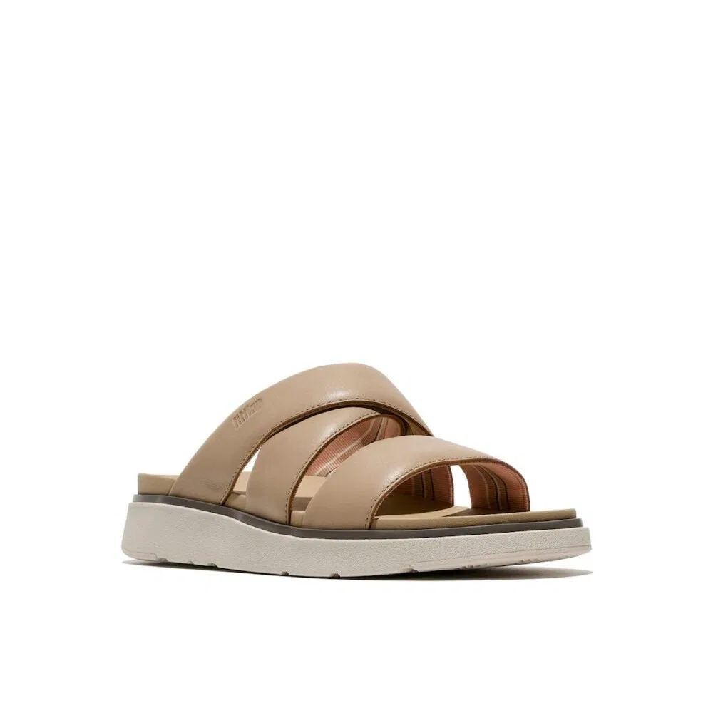 Мужские кожаные слайды Genff цвета выцветшего песка от Fitflop