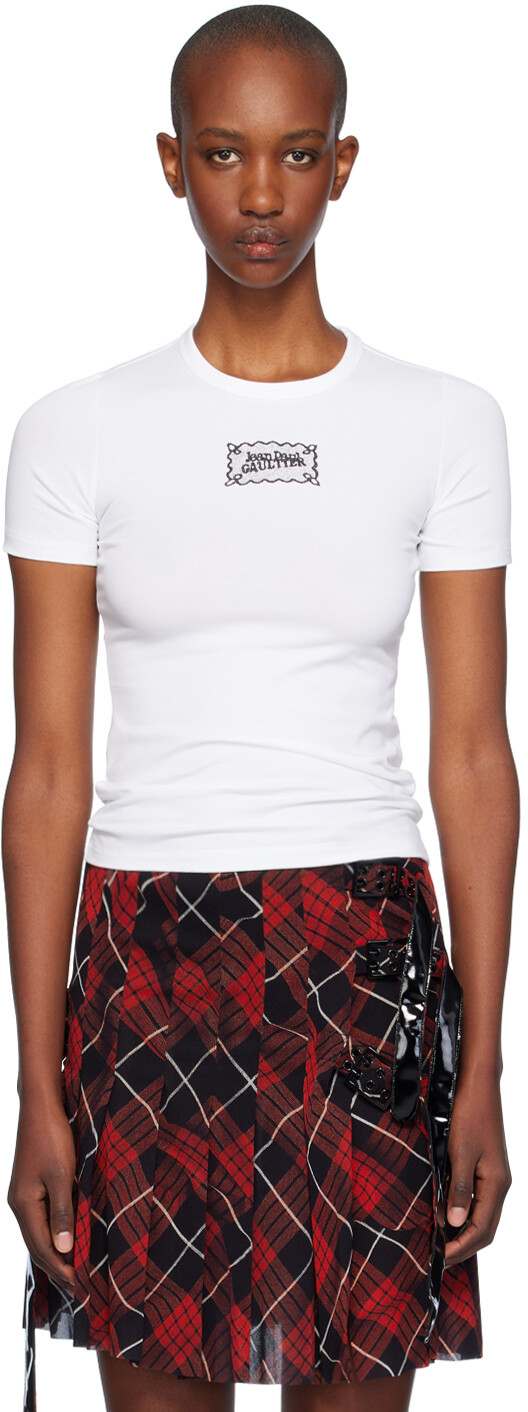 

Белая футболка Ace Abel Baby Tee Jean Paul Gaultier