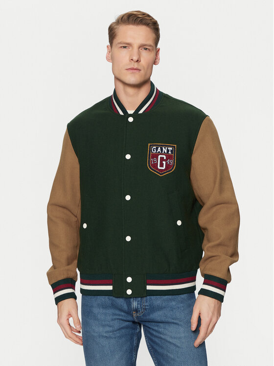 

Куртка-Бомбер стандартный крой Varsity 7006483 Gant, зеленый