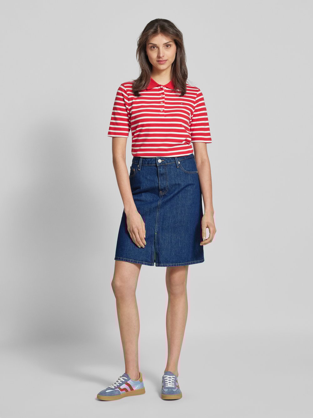 

Юбка из денима длиной до колена с пятью карманами Tommy Hilfiger