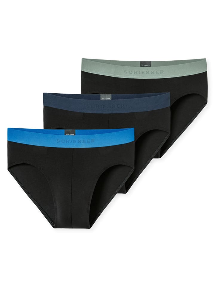 

Трусы Schiesser, цвет indigo, khaki, aquarium