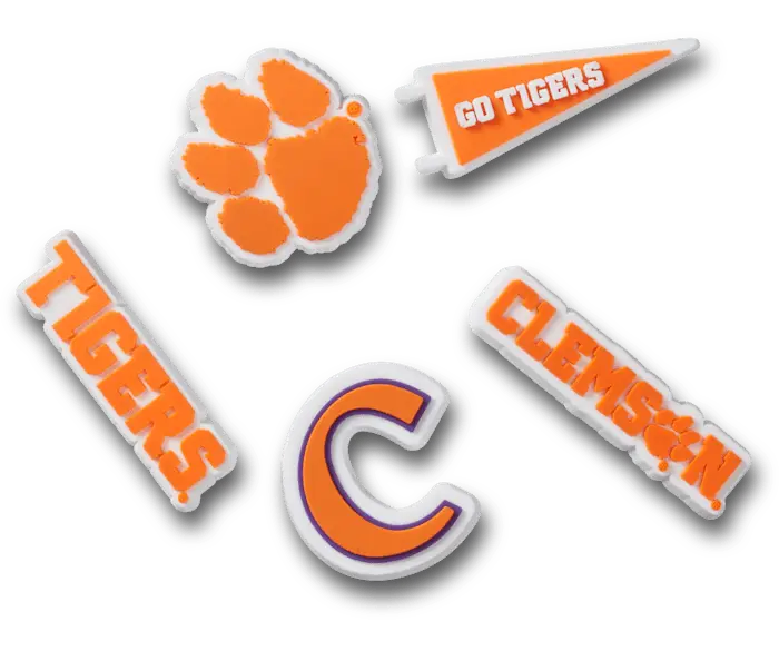 

Джиббитсы Clemson Univ 5 Pack Crocs