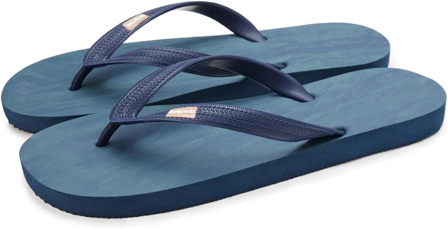 

Мужские классические резиновые шлепанцы Feelgoodz - водонепроницаемые, 100 натуральный резина и полностью веганские сандалии, сертифицированные по стандарту справедливой торговли, экологически чистые и ремесленно изготовленные, Surge