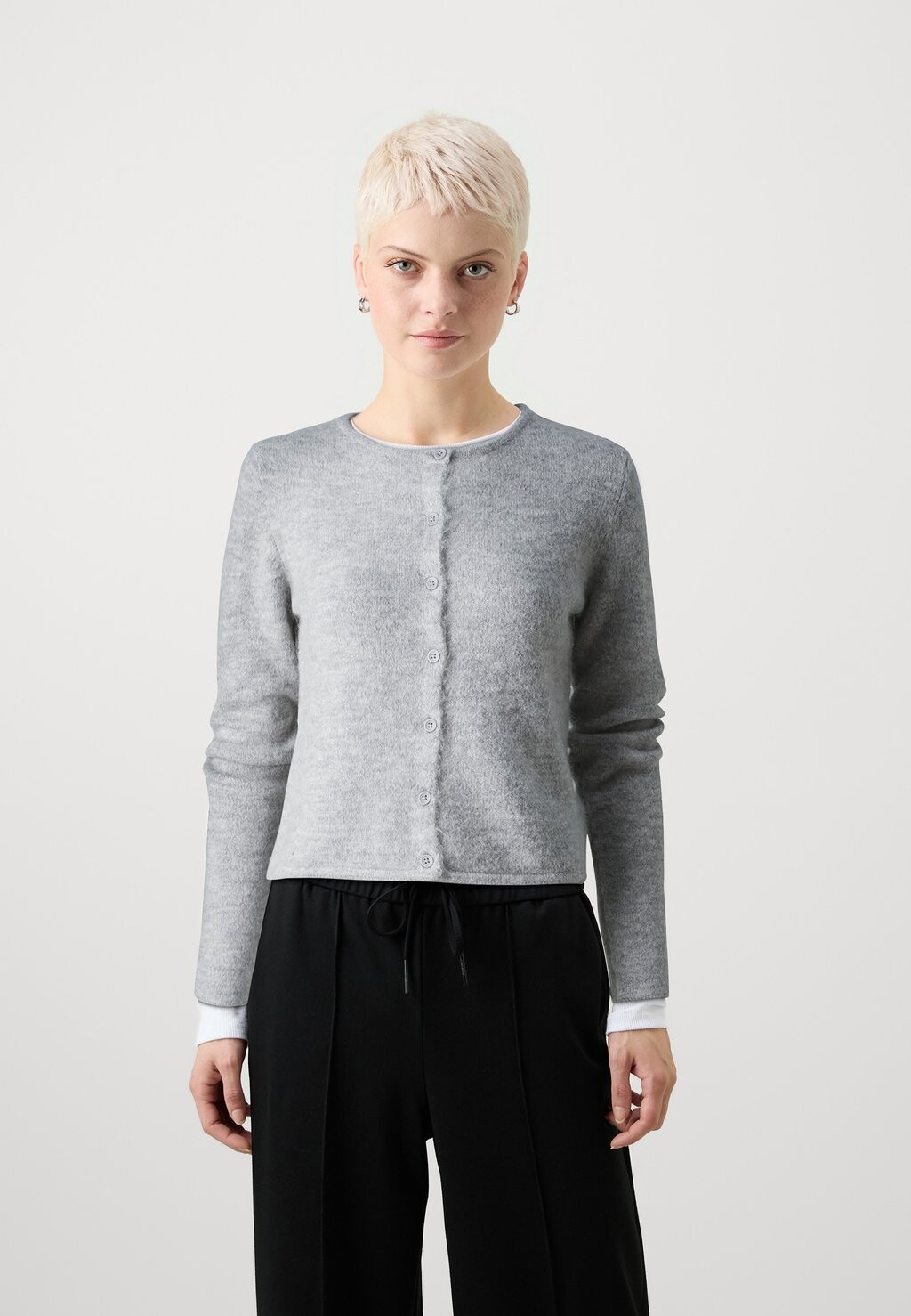 

Кардиган PETITE Gina Tricot Petite, серый