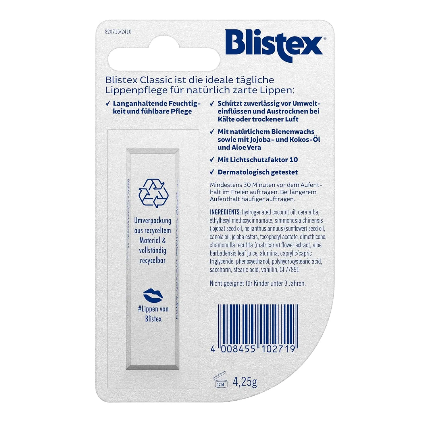 Классический бальзам для губ Blistex Classic Lip Balm Blistex — фото 2