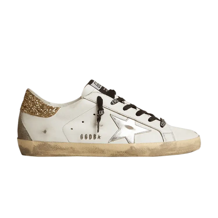 

Кроссовки Golden Goose Wmns Superstar Light Gold Glitter, белый