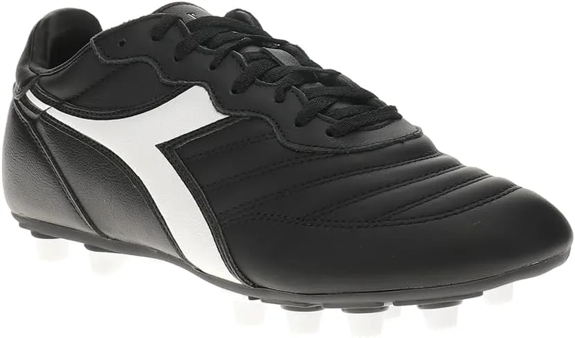 Мужские футбольные бутсы Diadora Brasil Lt Mdpu на твердое поле - черные, черный — фото 2