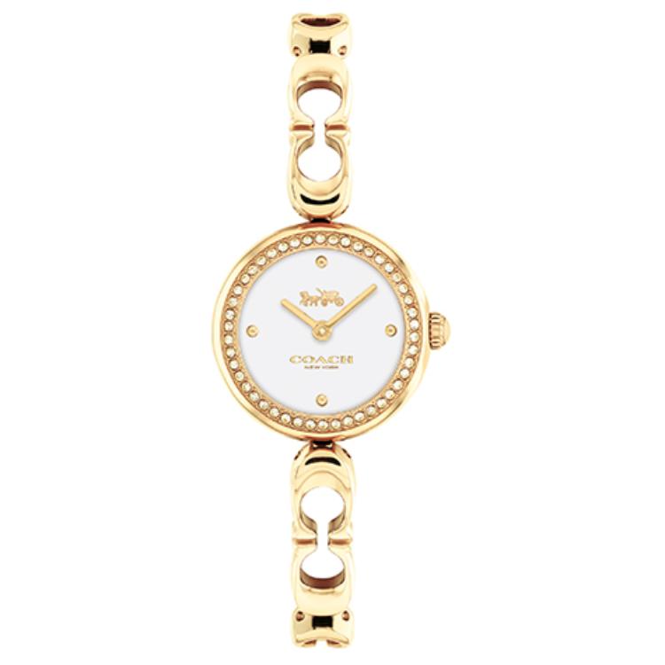 

COACH Часы Wrist Watch Quartz Movement Stainless Steel Watchband 28mm Gold Dial Women's Watch