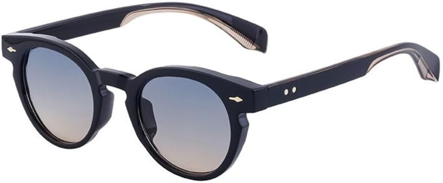 

Винтажные круглые солнцезащитные очки для женщин, роскошные модные солнцезащитные очки в маленькой оправе для мужчин, новинка от Rivet Shades Eyewear TYUVIVO, C3greenyellow