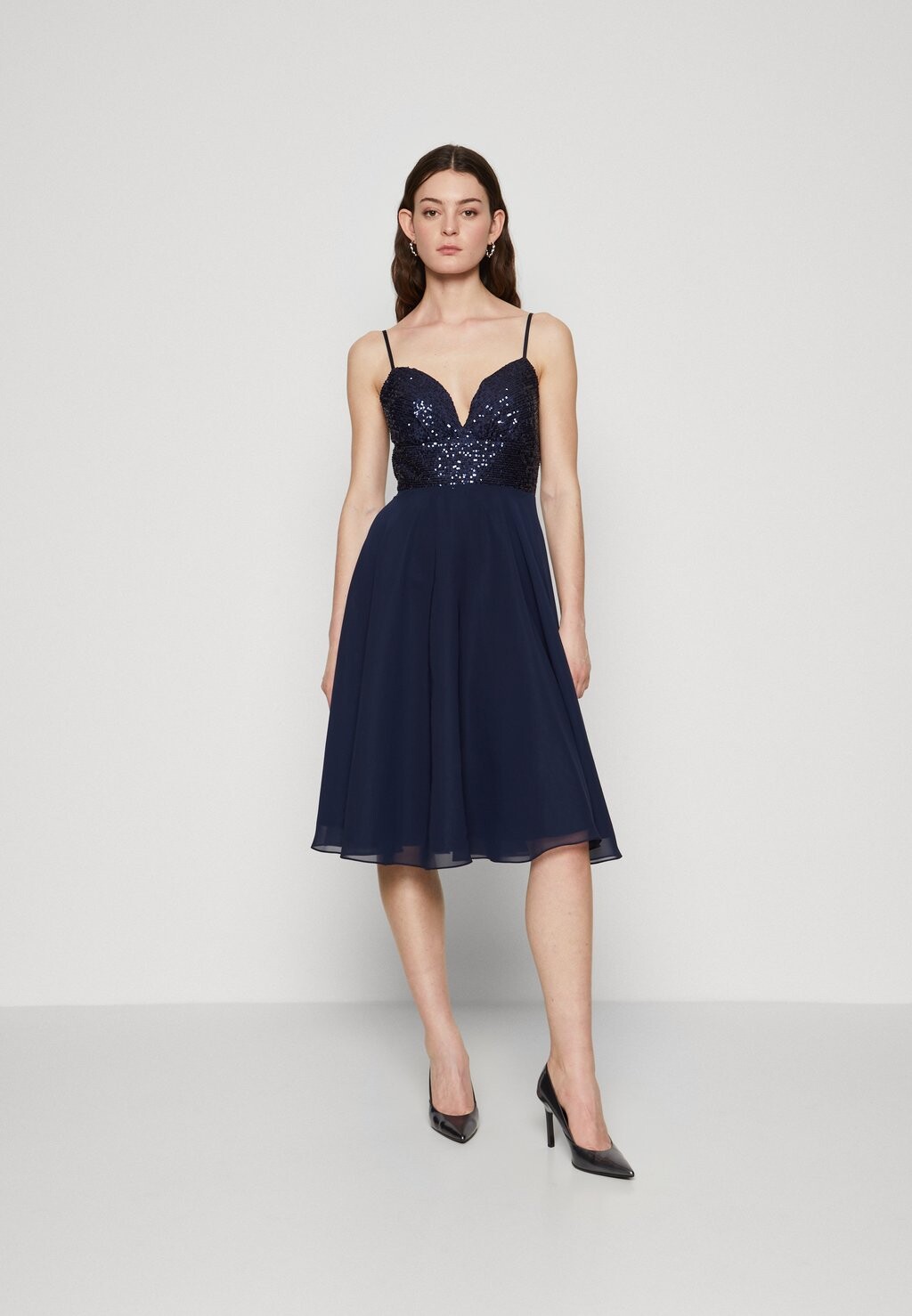 

Коктейльное платье SEQUIN TOP DRESS Swing, темно-синий