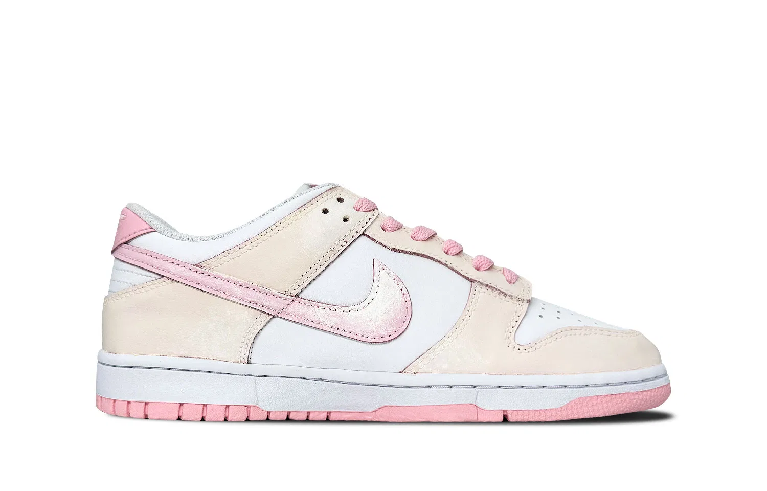Детские скейтбордические кроссовки Dunk для младших классов Nike, Pink White (Special Shopping Bag) — фото 4