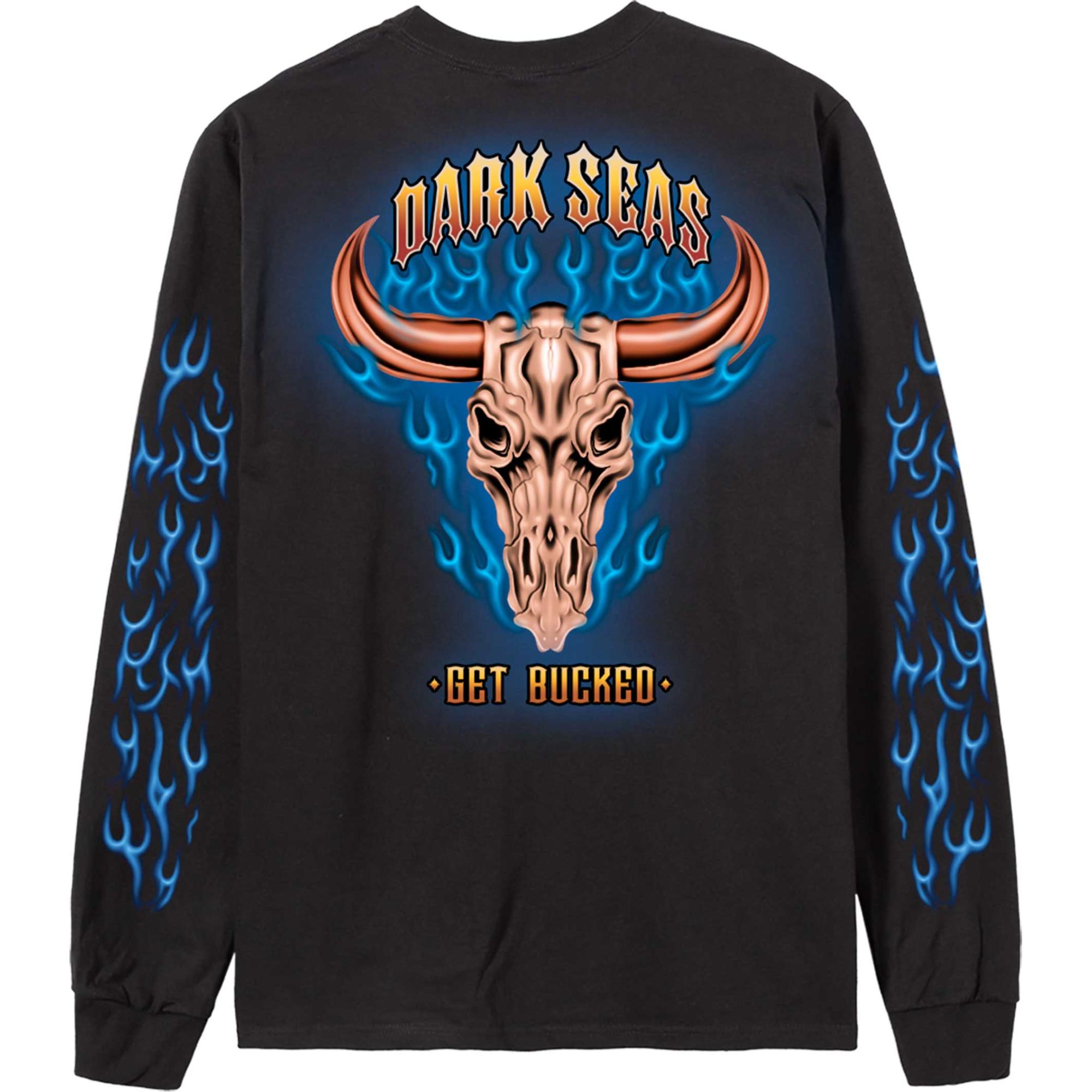 

Мужская футболка с длинным рукавом Get Bucked Dark Seas, Black, Черный, Мужская футболка с длинным рукавом Get Bucked Dark Seas, Black