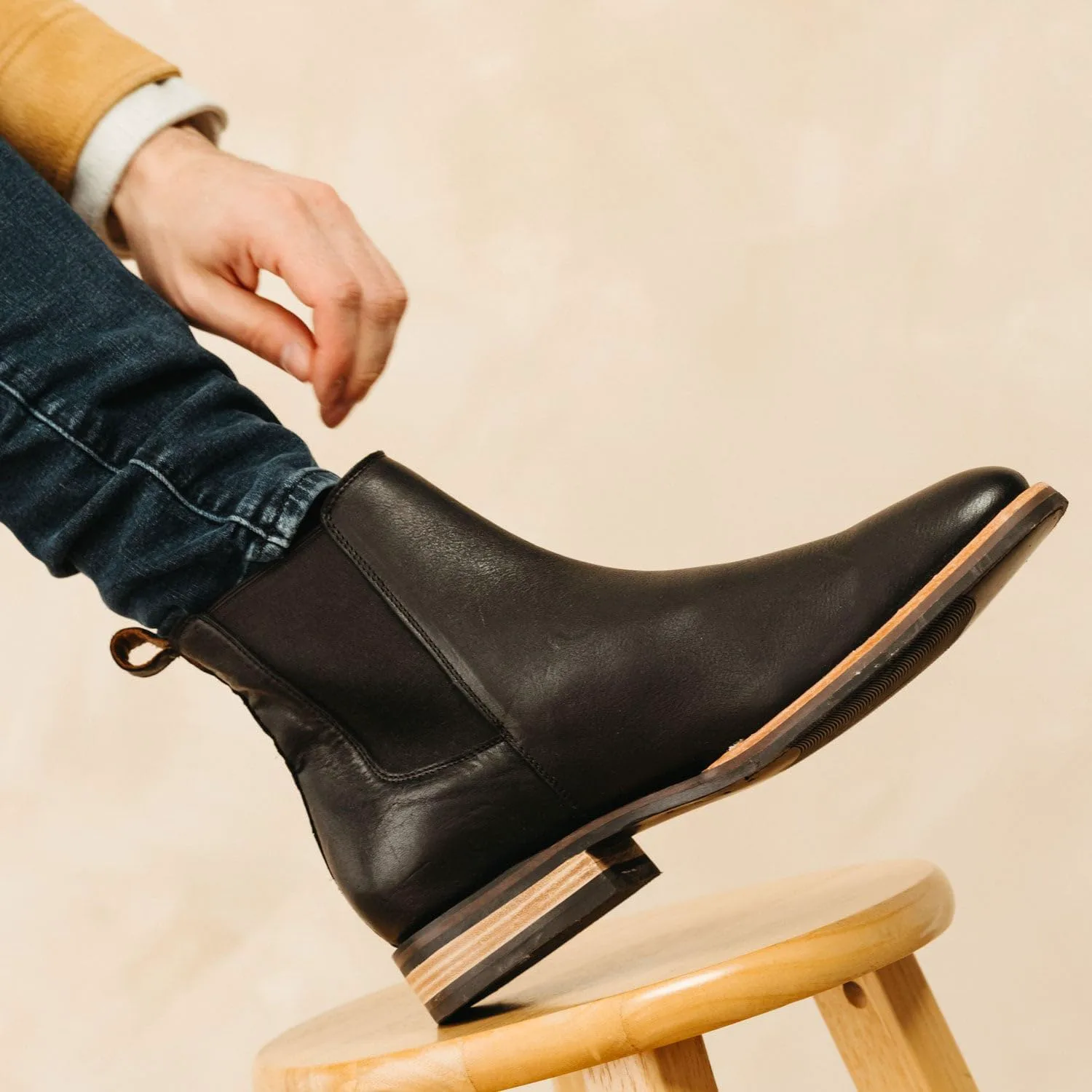 Андрес Ручной Работы Ботинки Chelsea Statement A1003 Andres Handcrafted Boots, черный — фото 4