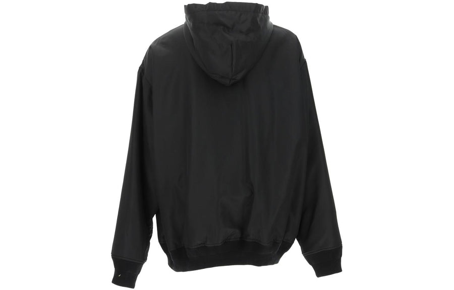Куртка Balenciaga 3B Sports Icon Padded Zip-Up Hoodie 'Black', черный — фото 2