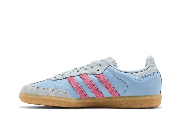 Кроссовки adidas Samba J 'Blue Pink', синий — фото 4