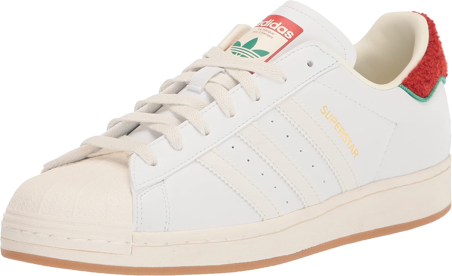 

Мужские кроссовки adidas Originals Superstar Classic низкие, белый/зеленый