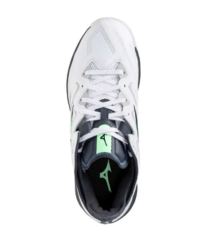Кроссовки для настольного тенниса «Wave Medal Neo» от Mizuno, 31 White X Green X Dark Gray — фото 3