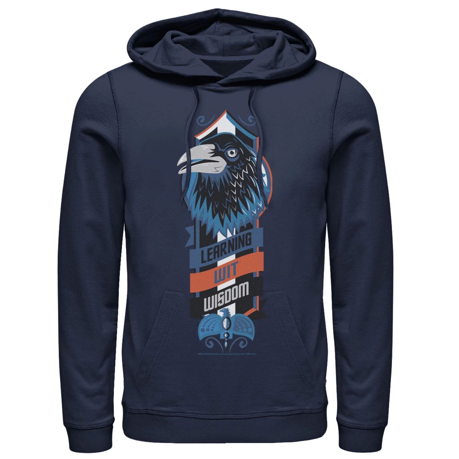 

Мужской пуловер с капюшоном и логотипом Ravenclaw Learning Wit Wisdom Harry Potter