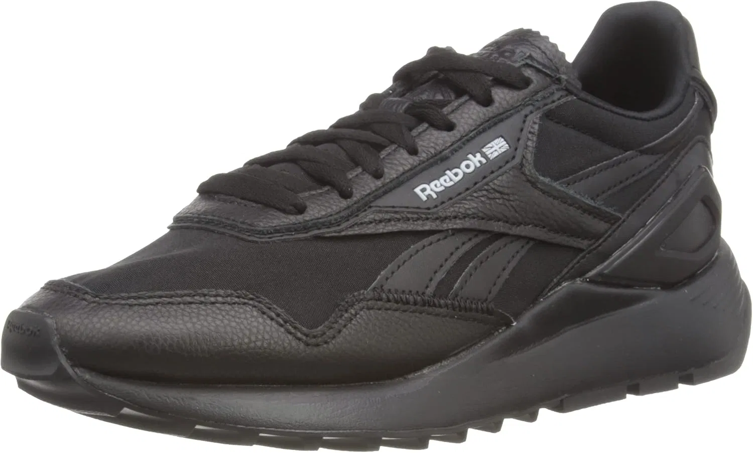 Кроссовки Reebok Unisex Classic Legacy, Core Black Core Black Acid Yellow