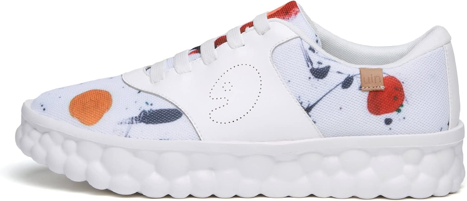 

Мужские модные кроссовки UIN Легкие прогулочные повседневные слипоны Художественно раскрашенные спортивные путешественные скейт-кроссовки Las Ramblas, Las Ramblasⅱ-brush Strokes