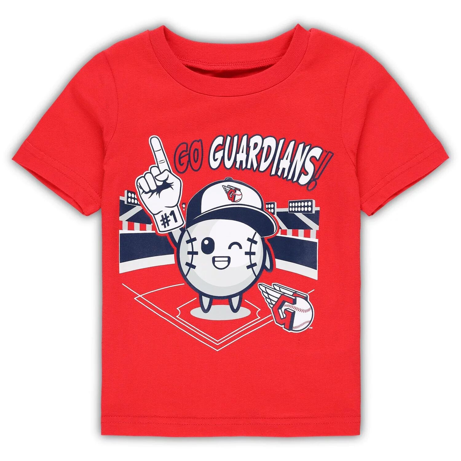 

Красная футболка для мальчиков Cleveland Guardians Ball Boy Outerstuff, Красный, Красная футболка для мальчиков Cleveland Guardians Ball Boy Outerstuff