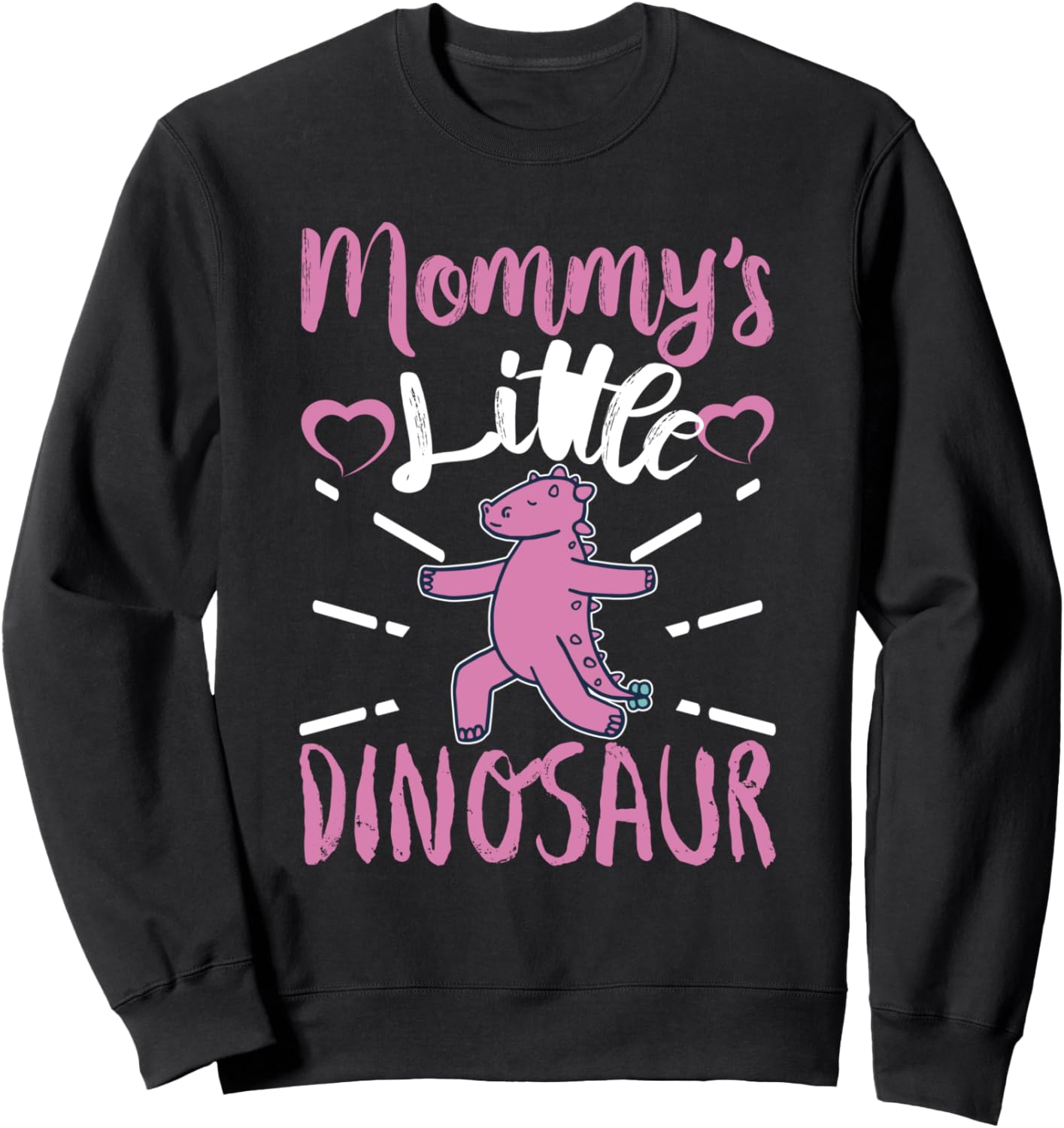 

Толстовка «Мамин маленький динозаврик» Cute Comic Dinosaur Designs For Kids, черный