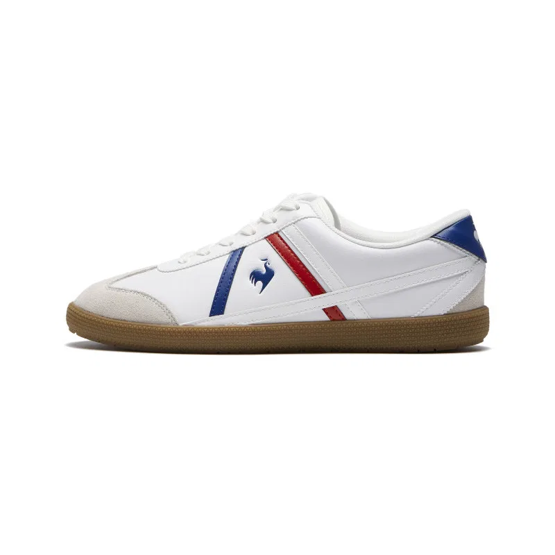 Кроссовки кожаные Le Coq Sportif бело-сине-красные