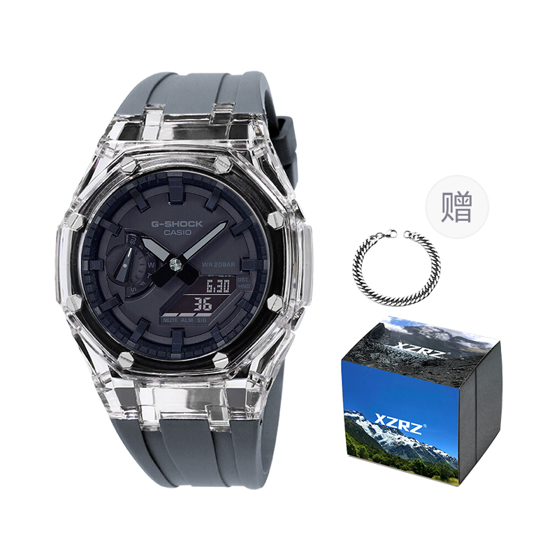 

Унисекс часы CASIO серии с двойным дисплеем жидкокристаллическим/аналоговым черные
