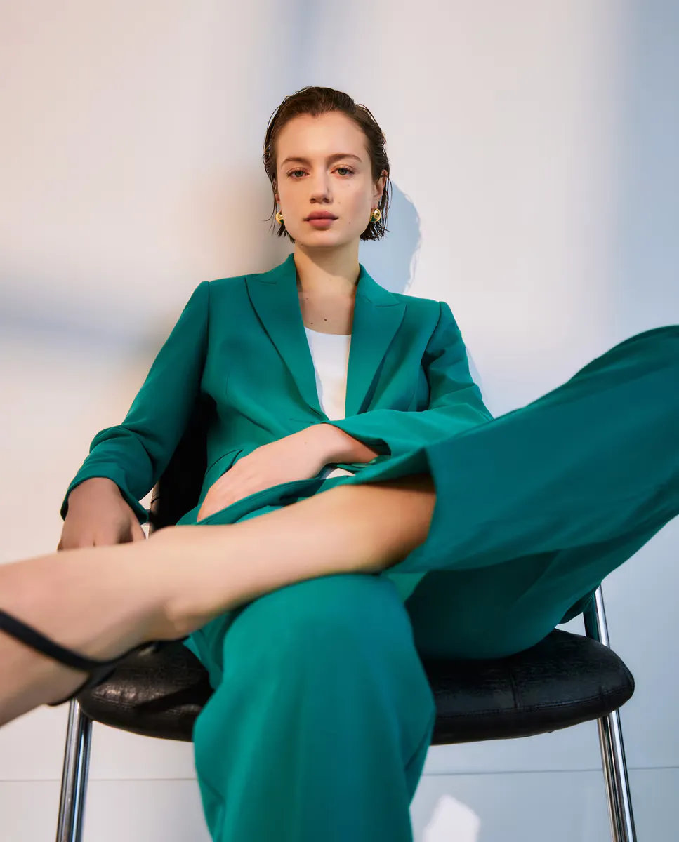 

Женский пиджак Woman El Corte Inglés, темно-зеленый