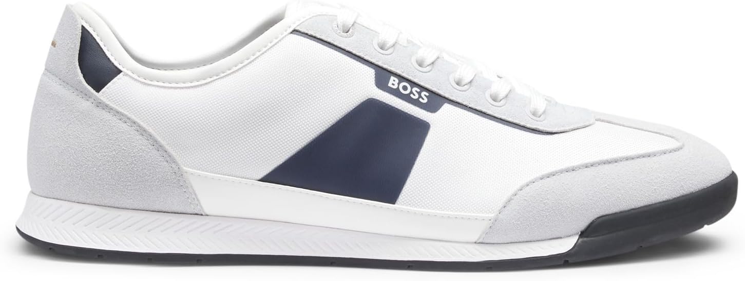 

Мужские кроссовки BOSS Mens NitanLowpnymith 10271652 01, белый