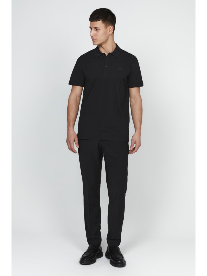 

Matinique Рубашка-поло MApoleo прямого кроя, черная, Черный, Matinique Рубашка-поло MApoleo прямого кроя, черная