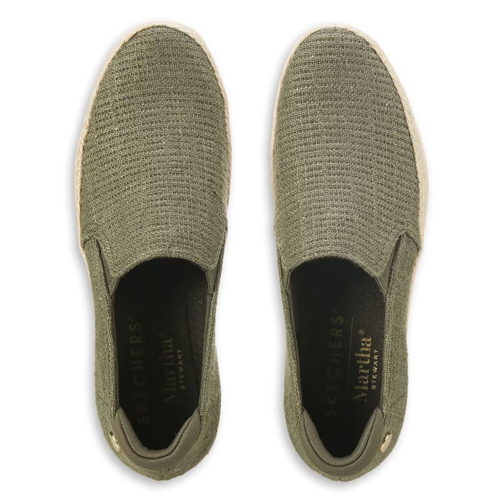 Эспадрильи на платформе от Марты Стюарт Бобс Skechers, зеленый — фото 4