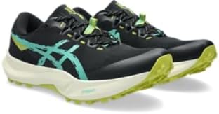 Мужские кроссовки для трейлового бега ASICS Fuji LITE 6, черный/зеленый — фото 4