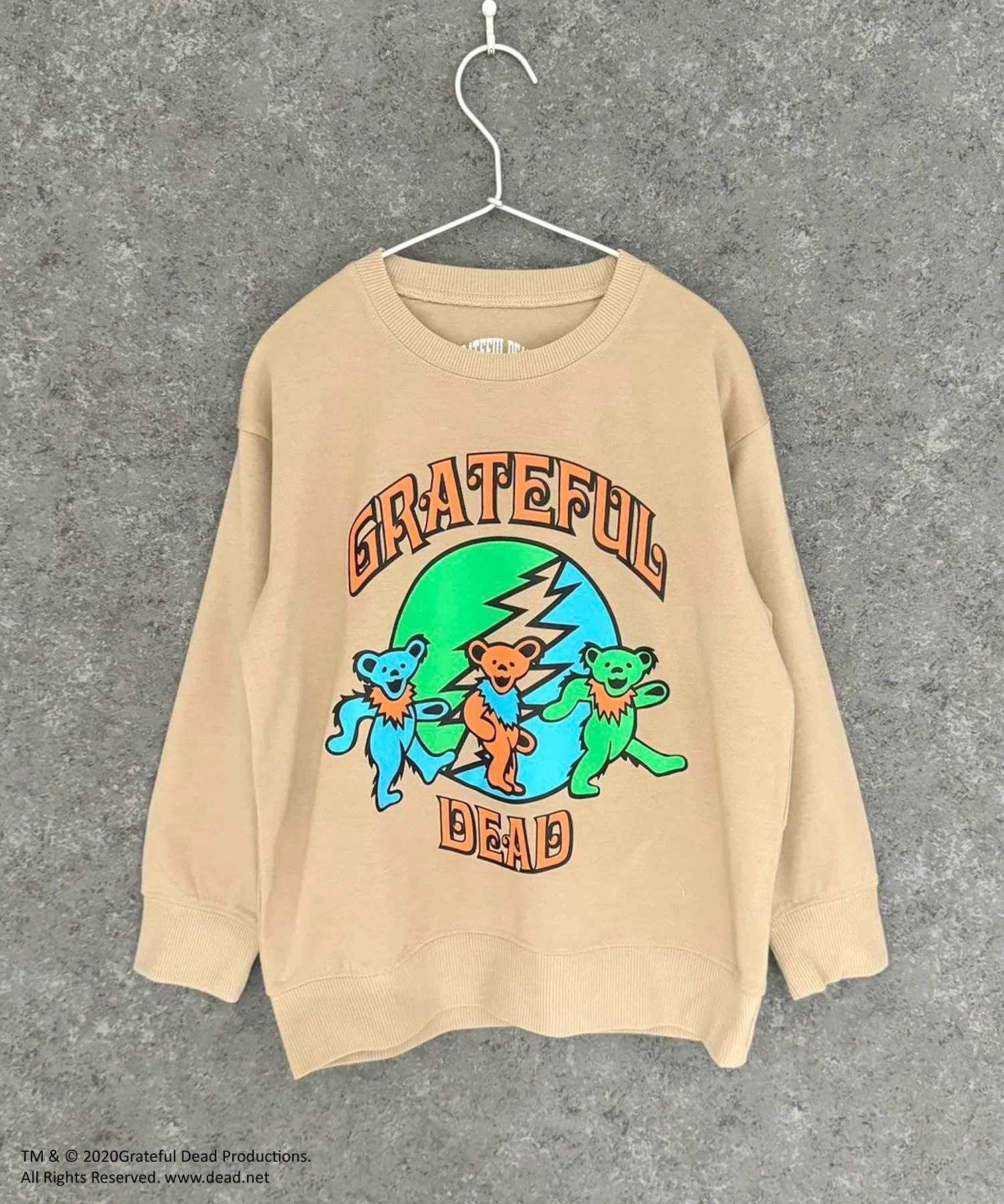 Мини-толстовка GRATEFUL DEAD с крупным принтом из французского махрового трикотажа — фото 4