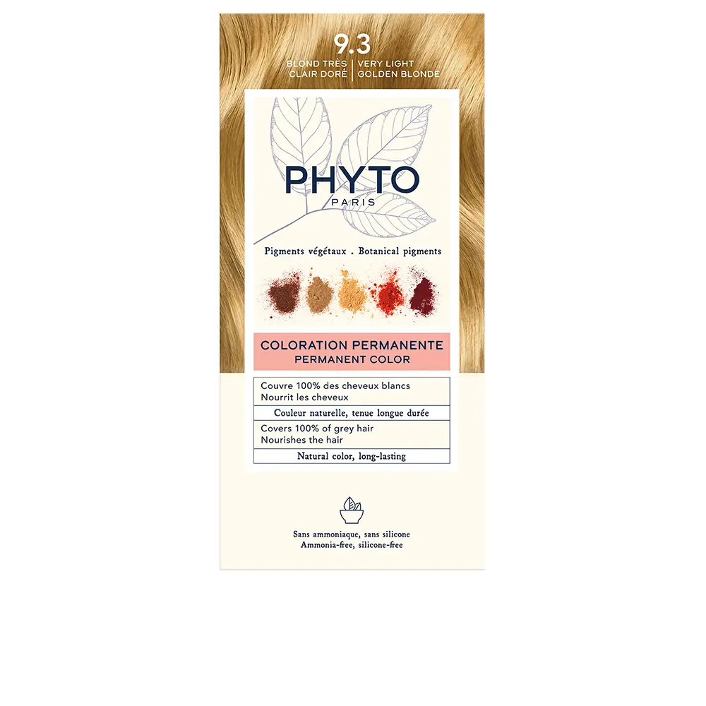 

Краска для волос Phytocolor Phyto, цвет 9.3-rubio dorado muy claro, 4 шт.